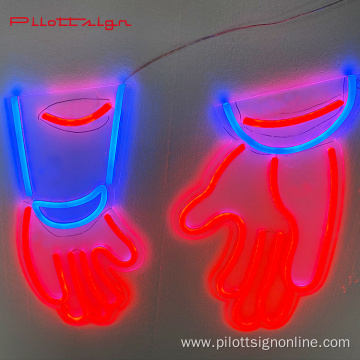Factory supply square Decoration Outdoor LED Neon sign